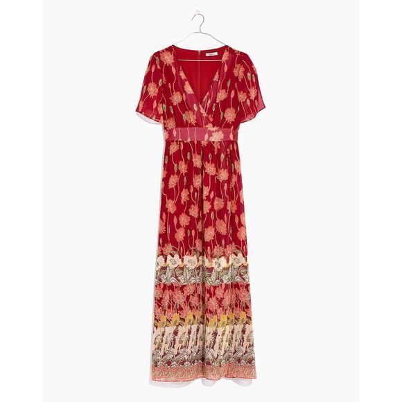 Madewell Tulip-Sleeve Maxi Dress in Tall Sunflowers - Picture 1 of 10